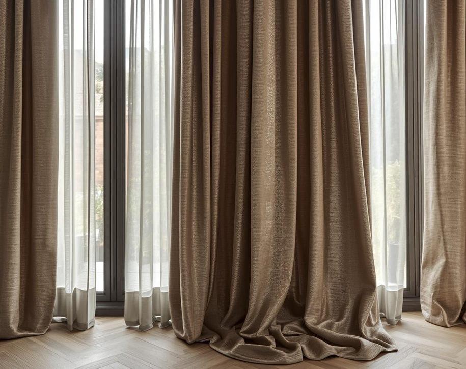 Mild Texture Curtains in Tamil Nadu
