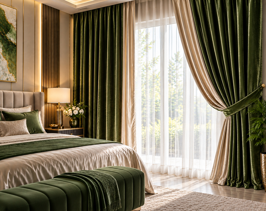 Velvet and Satin Curtains in Tamil Nadu